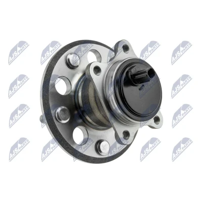 Afbeelding van NTY KLT TY 127 Wiellagerset Achteras, Achteras rechts Met wielnaaf, wielbevestigingsbout, ingebouwde ABS sensor