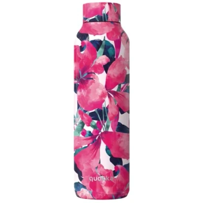Afbeelding van Quokka Thermosfles, roestvrij staal, robuust, Pink Bloom, 850 ml