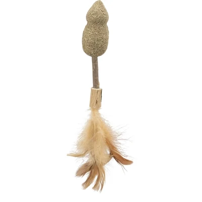 Afbeelding van Trixie Matatabi Lolly Muis Catnip Kattenspeelgoed Met Veren 20 CM