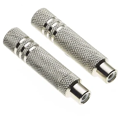 Afbeelding van Keple 6.35mm Socket naar Phono RCA Female Coupler Compatibel met Audio Connector Jack Stereo Adapter Joiner Connectors, Audio/Video Male to Plug Soldeer Type Mono Pak van 2