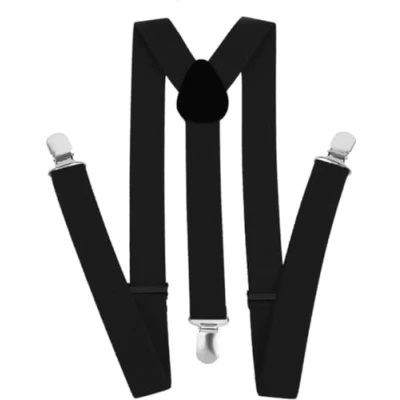 Afbeelding van CHPN bretels Zwarte Broekhouder Zwart One size Verstelbaar Elastisch Unisex