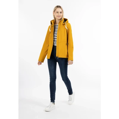 Afbeelding van Softshell jas DREIMASTER S / Mosterd 94% Polyester 6% Elastaan
