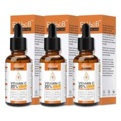 Afbeelding van P Beauty vitamine C Serum gezicht, 30 ml, en E, hyaluronzuur salicylzuur, gezichtsserum, anti rimpel, gezichtsverzorging, huidverzorging voor stralende huid, biologisch