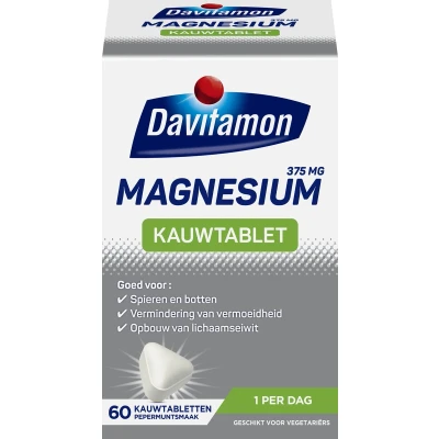 Afbeelding van Gratis Verzending: 2x Davitamon Magnesium Kauwtablet 60 tabletten