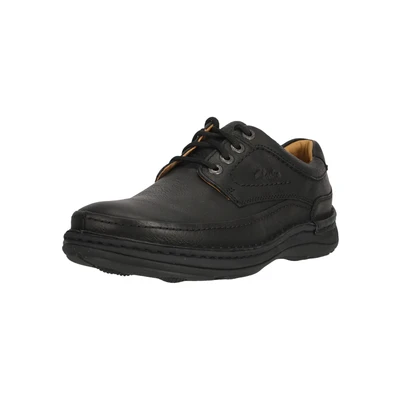 Afbeelding van Clarks NATURE THREE CasualHeren sneakersHeren veterschoenVrije tijdsschoenen Kleur: Zwart Maat: 40.5