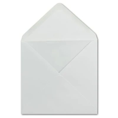 Afbeelding van Glüxx Lot de 25 enveloppes carrées blanches 15 x cm 100 g/m² à collage humide Sans fenêtre Idéal pour les cartes v?ux, invitations votre agent
