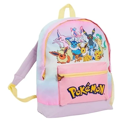 Afbeelding van Pokemon Rugzak voor meisjes, Eevee, officiële Eeveelutions, Go school, reizen, lunchtas, rugzak, roze, Eén maat,