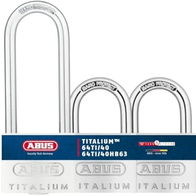 Afbeelding van Abus 56389 hangslot, zilverkleurig, 2 stuks 40 mm Aluminium