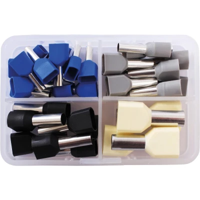 Afbeelding van Quadrios 2010C395 Assortiment adereindhulzen 2.5 mm², 4 6 10 mm² Deels geïsoleerd 36 stuk(s)
