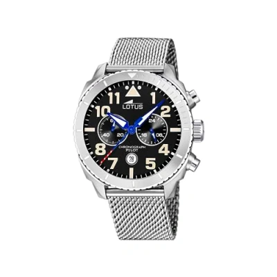 Afbeelding van Lotus 18704/3 Analoog kwartshorloge voor heren, met roestvrij stalen armband