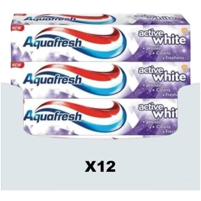 Afbeelding van 12x Aquafresh Tandpasta Active White 100 ml