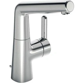 Afbeelding van Hansa designo 1 gats wastafelkraan lage druk met 120 draaibare uitloop waste chroom 51211183