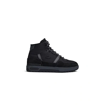 Afbeelding van Lacoste Tclip MID Sneakers hoog, Heren, Maat: 42, Black/dark grey Leer en textiel