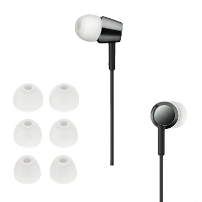 Afbeelding van kwmobile 6x cover voor in ear oortjes geschikt Sony WI C300 / C400 MDR XB55AP EX155AP Vervangende oordopjes van siliconen wit 3 maten
