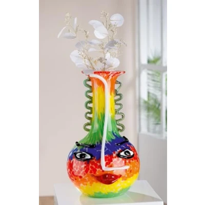Afbeelding van Casablanca by Gilde Tafelvaas Glasart Designvase &quot;Salvato&quot; aus Glas (1 stuk)