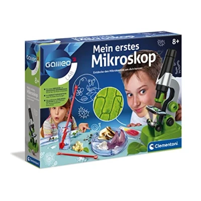 Afbeelding van Galileo Lab Mijn eerste microscoop, speelgoed voor kinderen vanaf 8 jaar, spannend biologie laboratorium kleine onderzoekers, microbiologie schoolkinderen van Clementoni 59120