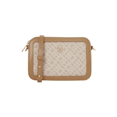 Afbeelding van Tommy Hilfiger Camera BAG Schoudertas, Dames, Maat: One Size, Khaki