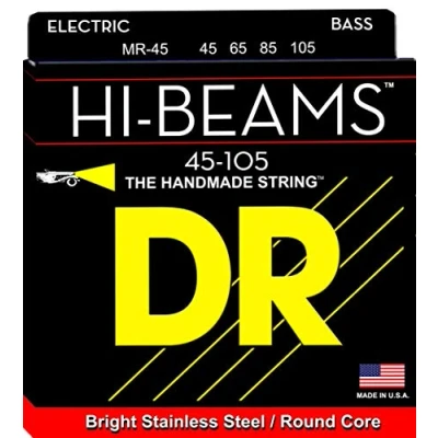 Afbeelding van DR MR 45 Strings HI BEAM™ Stainless Steel Bass Strings: Medium 105, silver