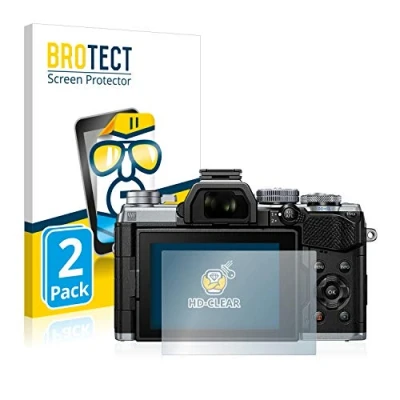 Afbeelding van BROTECT (2 Stuks) Schermbeschermer voor Olympus OM D E M5 Mark III Screen Protector Transparant