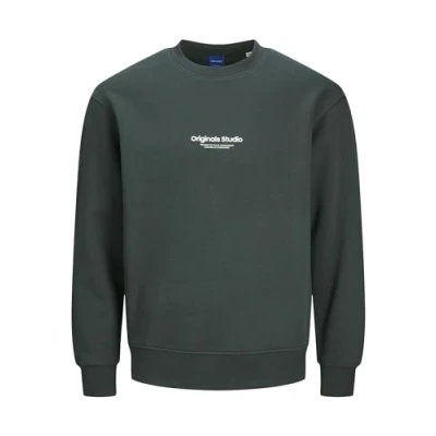 Afbeelding van Jack &amp; Jones Jorvesterbro CREW NECK Sweater, Heren, Maat: Medium, Forest river