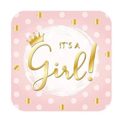 Afbeelding van Deurbord It&#039;s a Girl! 50x50cm