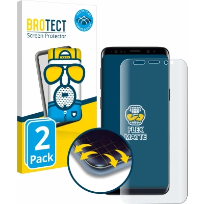 Afbeelding van BROTECT Screenprotector voor Samsung Galaxy S9 Folie Beschermfolie matte volledig dekking (2 Stuks)