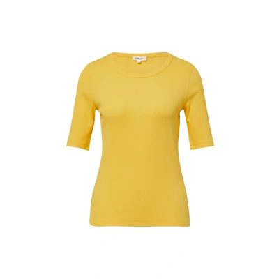 Afbeelding van s.Oliver IM SLIM FIT Tshirt basic, Dames, Maat: 40, Zitrone