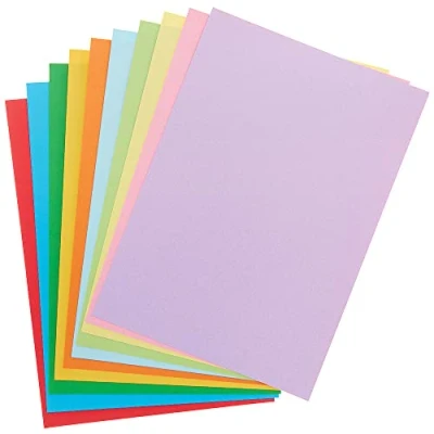 Afbeelding van Baker Ross FX840 A4 Gekleurde kopieerkaarten pak van 80, Klaslokaal knutsel Benodigdheid, Kunst en voor kinderen, Schoolbenodigdheden