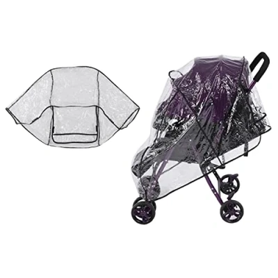 Afbeelding van Regenbescherming voor kinderwagen, universeel, winddicht, babybuggy, regenbescherming, transparant