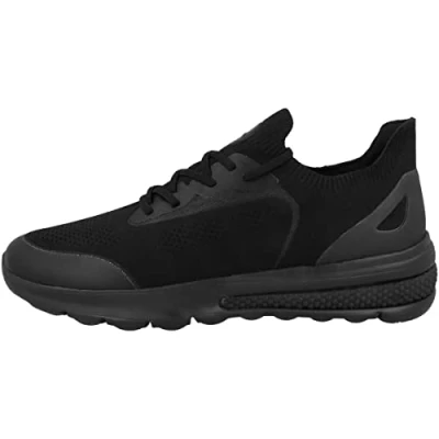 Afbeelding van Geox U Spherica Actif Sneakers laag, Heren, Maat: 44, Schwarz Textiel/ synthetisch