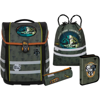 Afbeelding van MCNeill boekentas set PERFECTO, STAR WARS MANDALORIAN 5 delig, vanaf de 1e klas