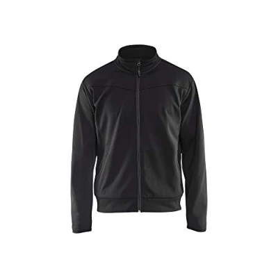 Afbeelding van Blaklader Service sweatshirt met rits 3362 2526 Zwart/Donkergrijs 4XL