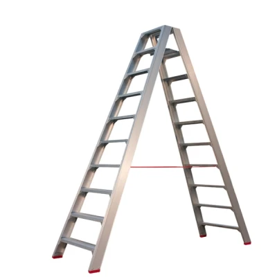 Afbeelding van Little Jumbo 4741000210 SuperPRO Dubbele Trap Aluminium 2 X 10 Treden Max. Werkhoogte 4.45 M.