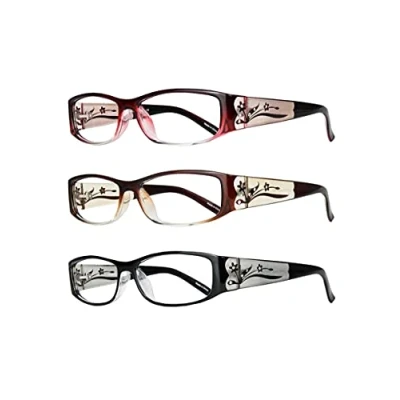 Afbeelding van Kaylee Stijlvolle leesbril voor dames (3 Pack, 2.25)