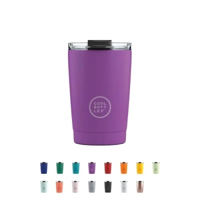 Afbeelding van Cool Bottles Thermosbeker 330 ml 5 uur warm, 10 koud BPA Vrij Vivid Violet