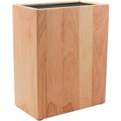 Afbeelding van Rockingham Forge leeg messenblok, rubberhout, 18,5 x 10,5 22,5 cm, rechtop, messenblok