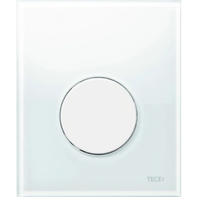 Afbeelding van TECE Loop urinoir drukplaat glas wit toets
