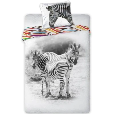 Afbeelding van Zebra Dekbedovertrek Eenpersoons 140 x 200 cm Multi