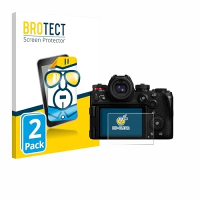 Afbeelding van BROTECT Screenprotector voor Panasonic Lumix DC S1IIE Folie Beschermfolie transparant (2 Stuks)