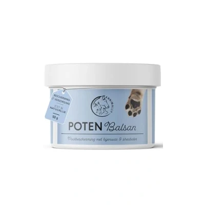 Afbeelding van Hondenpootbalsem 50g Verzorging voor hondenpoten met bijenwas, sheaboter &amp; goudsbloemolie Ideaal wondgenezing en bescherming van de poten hond
