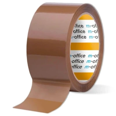 Afbeelding van m office Cinta Adhesiva, Adhesiva Marrón de Embalar, Rollo para Embalaje Cajas, Envíos, Mudanzas y Manualidades, Precinto Seguro Resistente, (1 und, 48mmx66m)