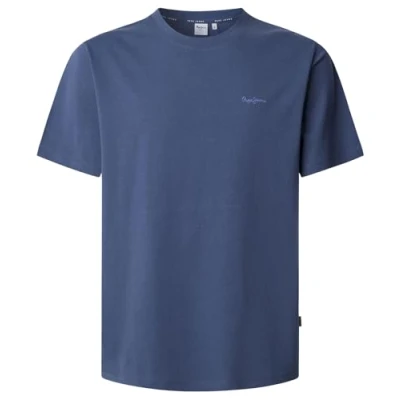 Afbeelding van Pepe Jeans Connor Tshirt basic, Heren, Maat: Medium, Sterling blue