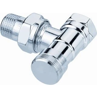 Afbeelding van Danfoss Design voetventiel RLV X/C 1/2&quot; haaks zelfdichtend chroom