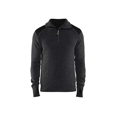 Afbeelding van Blaklader Wollen sweater 4630 1071 Donkergrijs/Zwart L