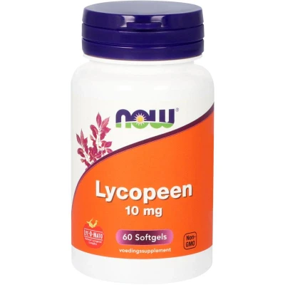 Afbeelding van Now Lycopeen 10mg, 60 Soft tabs