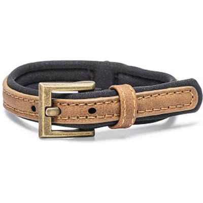 Afbeelding van Beeztees Balacron Ax Halsband Hond Kunstleer Bruin 21 26 cm x 10 mm