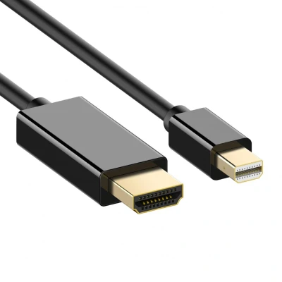 Afbeelding van Mini DisplayPort 1.4 naar HDMI 2.0 kabel (4K 60 Hz + HDR) / zwart 1 meter