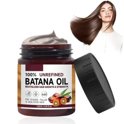Afbeelding van batana olie, olie voor haargroei, dikker en voller haar, biologische pure verbetert de uitstraling van haar huid