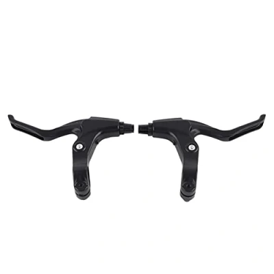 Afbeelding van Paar hendel voor fiets, handvat, handrem fietsen, van aluminiumlegering, universeel, straat, MTB, stuur, diameter 22 mm (zwart)