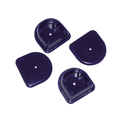Afbeelding van Steigerstootrand D eindstuk in wit of navy, 4 stuks Navy
